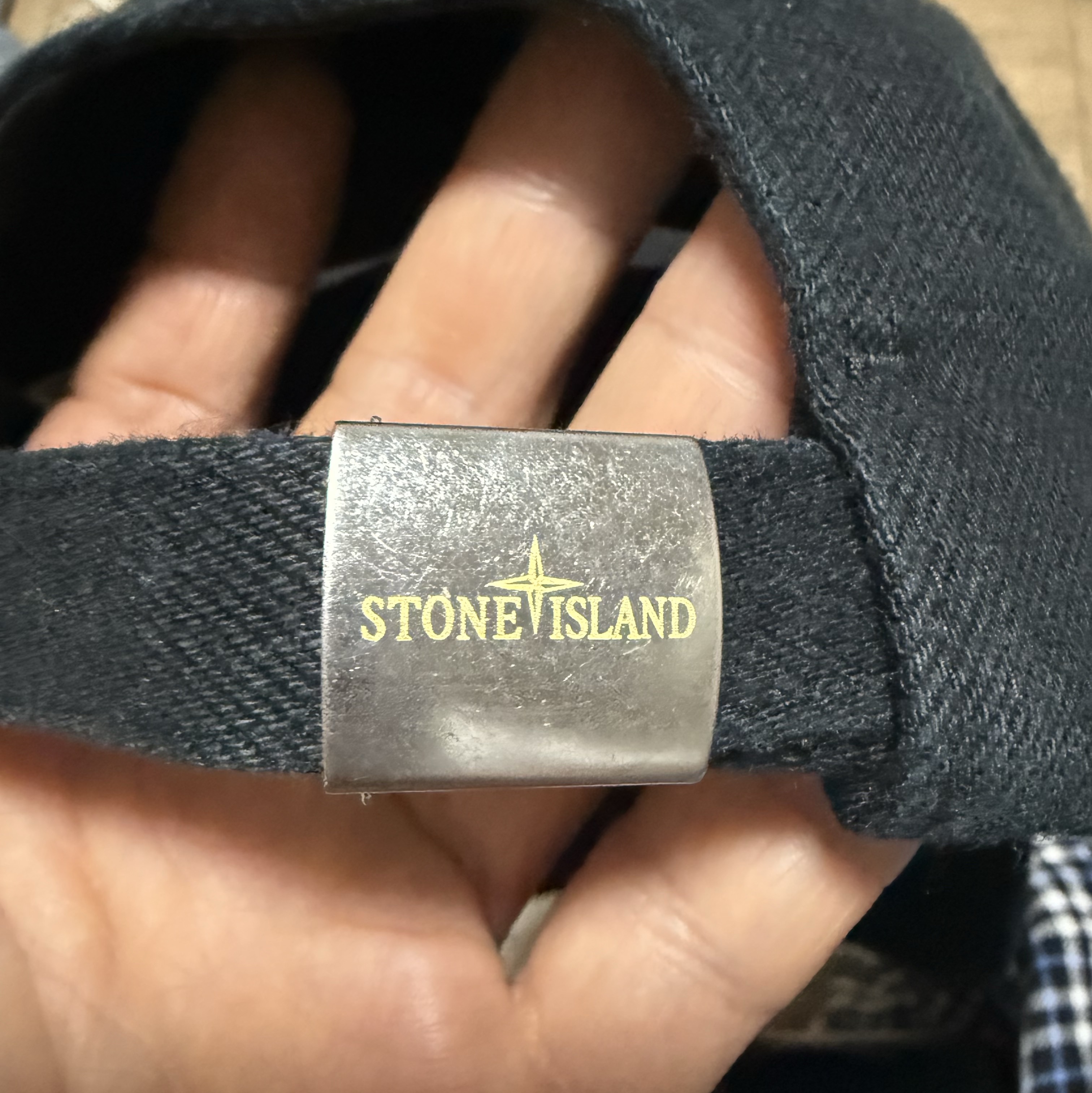Supreme x Stone Island Denim 6-Panel Black - 23FW 착용 스타일 - 2