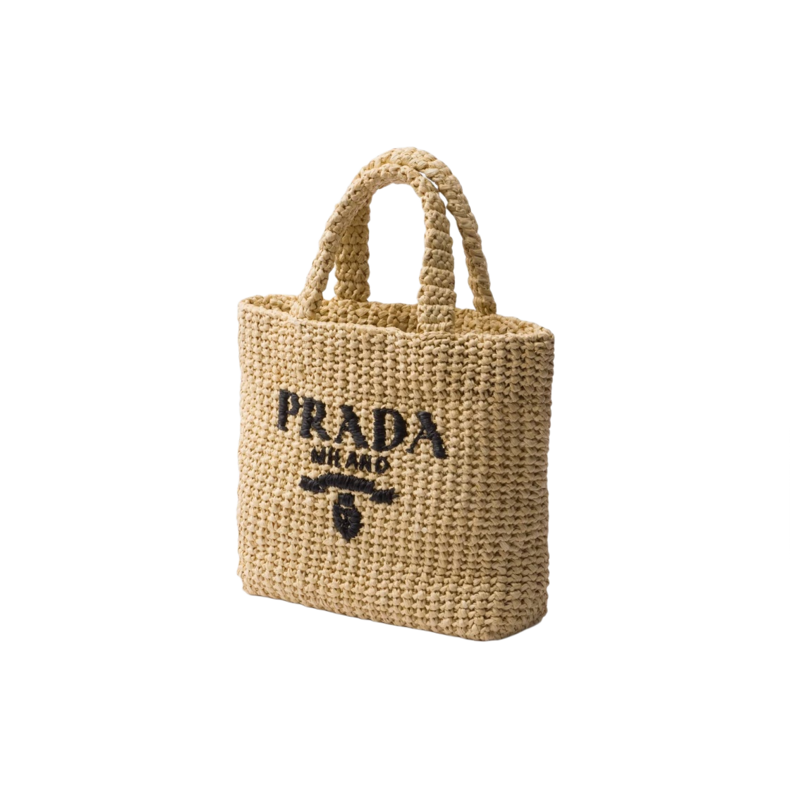 프라다 스몰 크로쉐 토트백 내츄럴(Prada Small Crochet Tote Bag Natural) - 2
