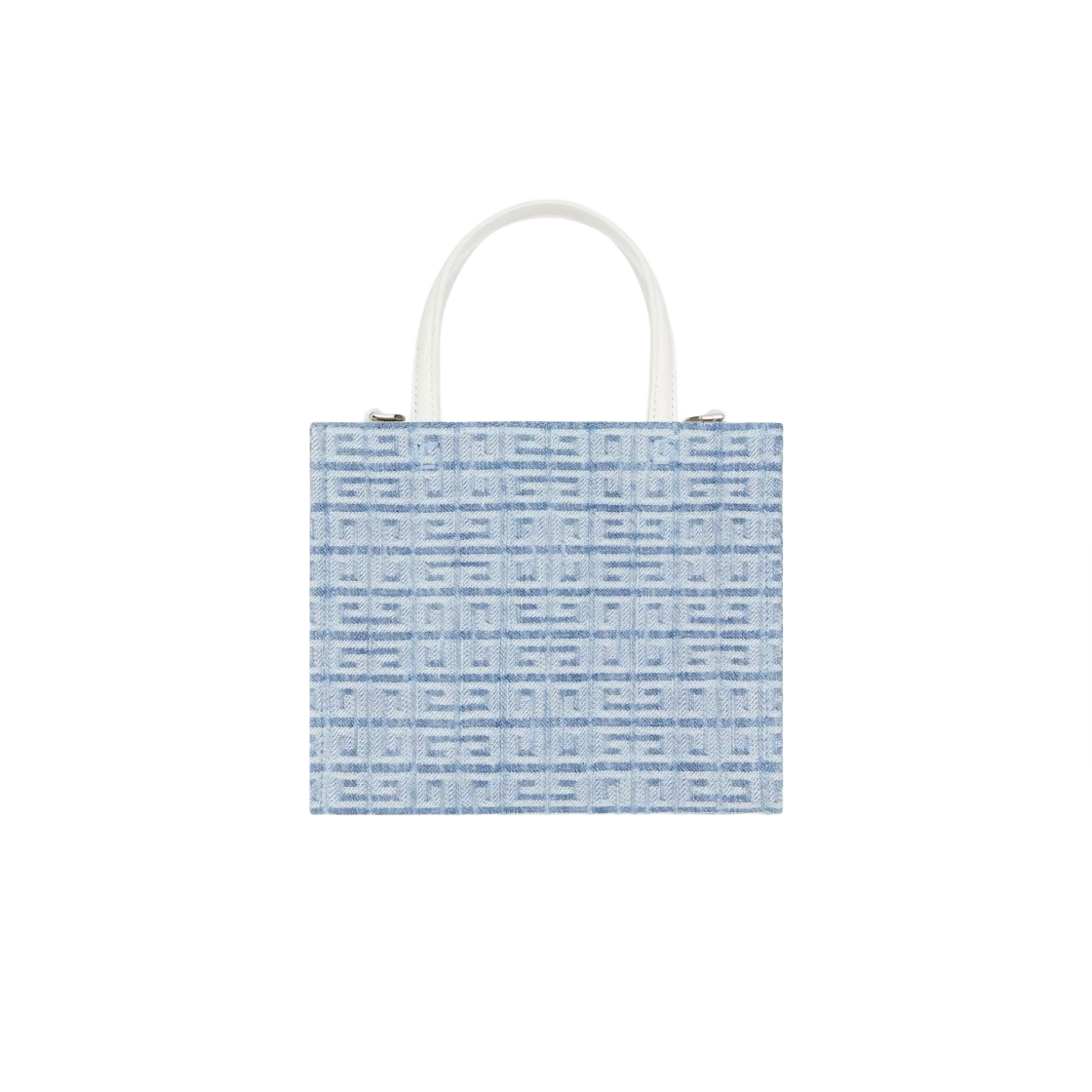 지방시 미니 G 토트 쇼핑백 4G 워시드 데님 라이트 블루(Givenchy Mini G Tote Shopping Bag in 4G Washed Denim Light Blue) - 2