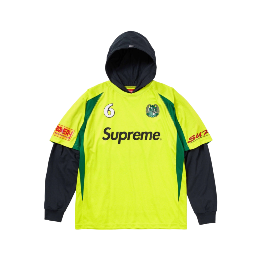 슈프림 레이어드 후드 롱슬리브 탑 블랙 - 24SS | Supreme | KREAM
