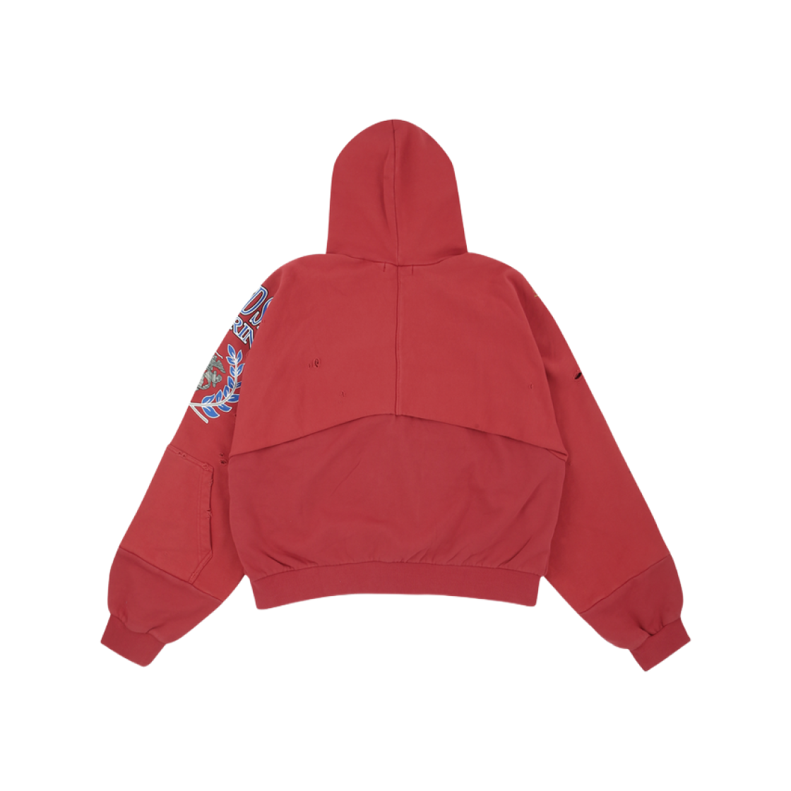 프로젝트 G/R 리컨스트럭티드 폴디드 집 후드 레드 | PROJECT G/R | KREAM 