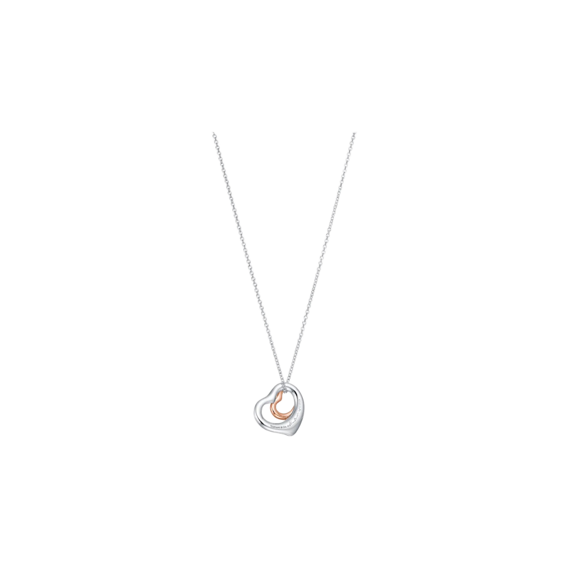 60020322 Tiffany & Co. Elsa Peretti Open Heart Pendant Rose Gold - #2