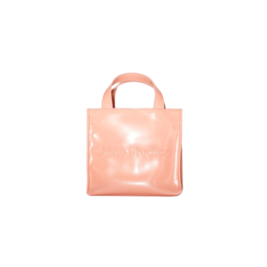 C10159-AD2 Acne Studios Logo Mini Shoulder Tote Bag Salmon Pink