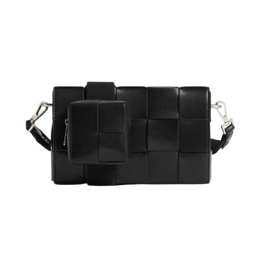 Bottega Veneta Cassettte with Versatile Strap Black