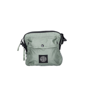 Stone Island 90270 Mussola Gommata Canvas Print Map Holder Bag Sage Green - 23SS