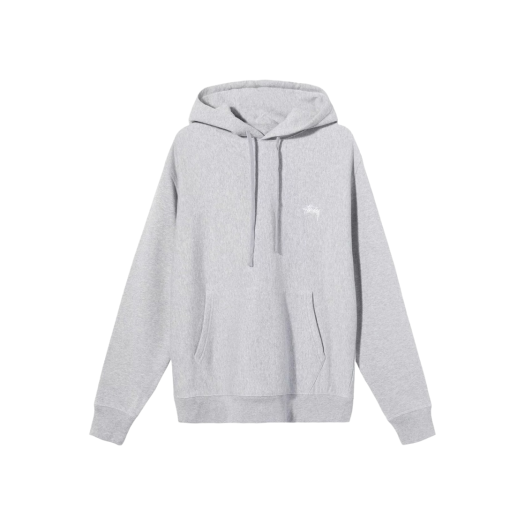 Stussy Stock Logo Hoodie Grey Heather