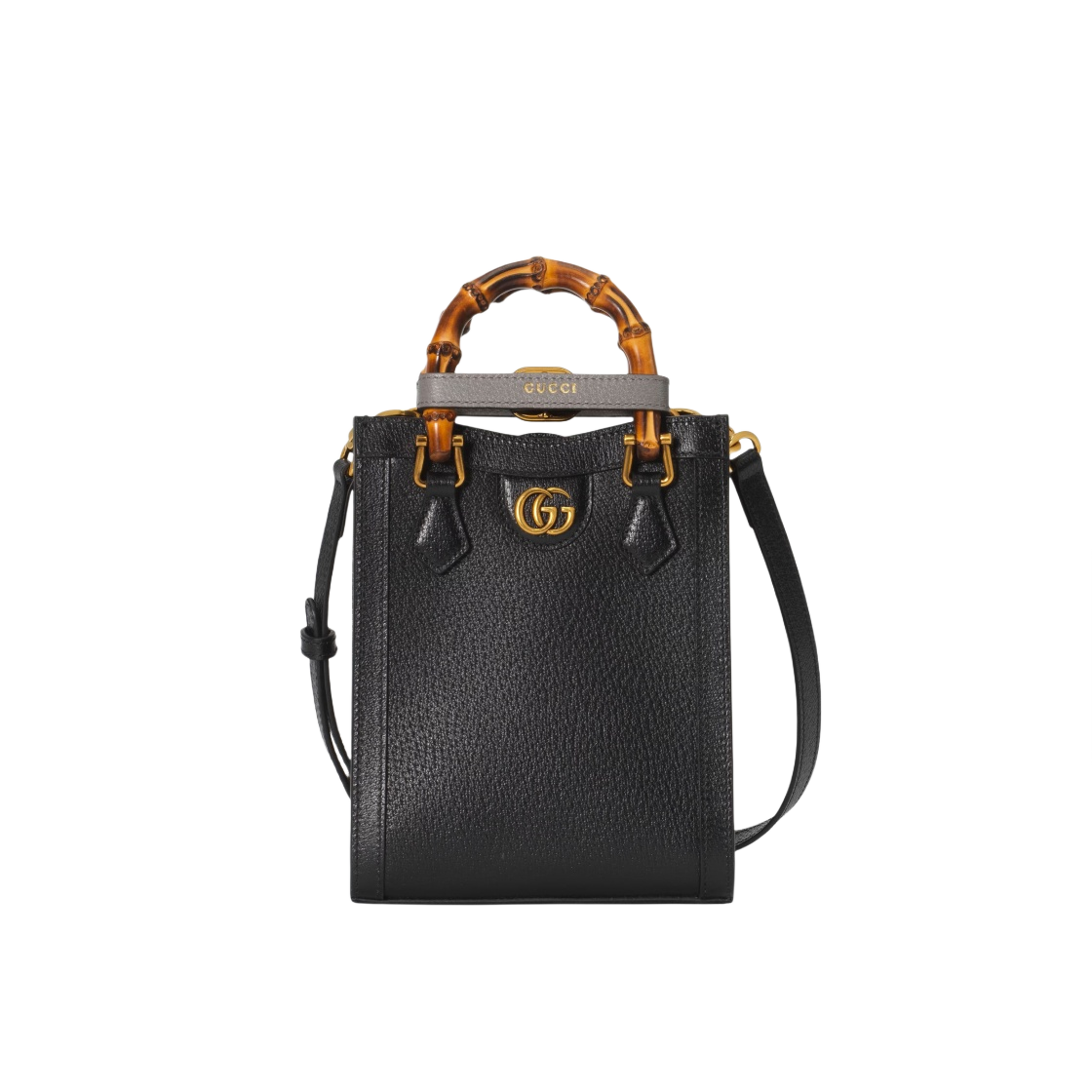 구찌 다이애나 미니 토트백 블랙 레더(Gucci Diana Mini Tote Bag Black Leather) - 1