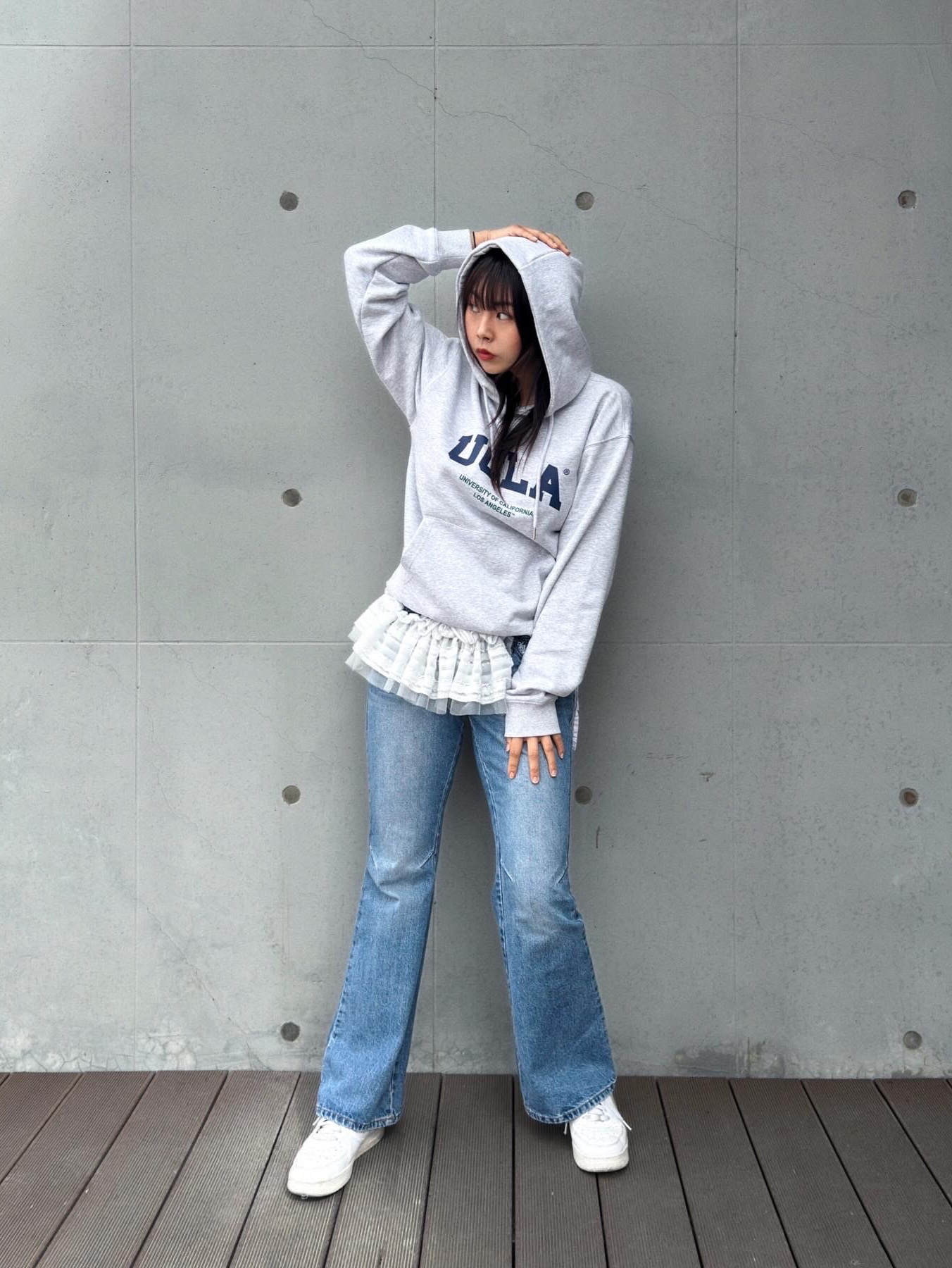 Nike Air Force 1 '07 Low White 착용 스타일 - 1