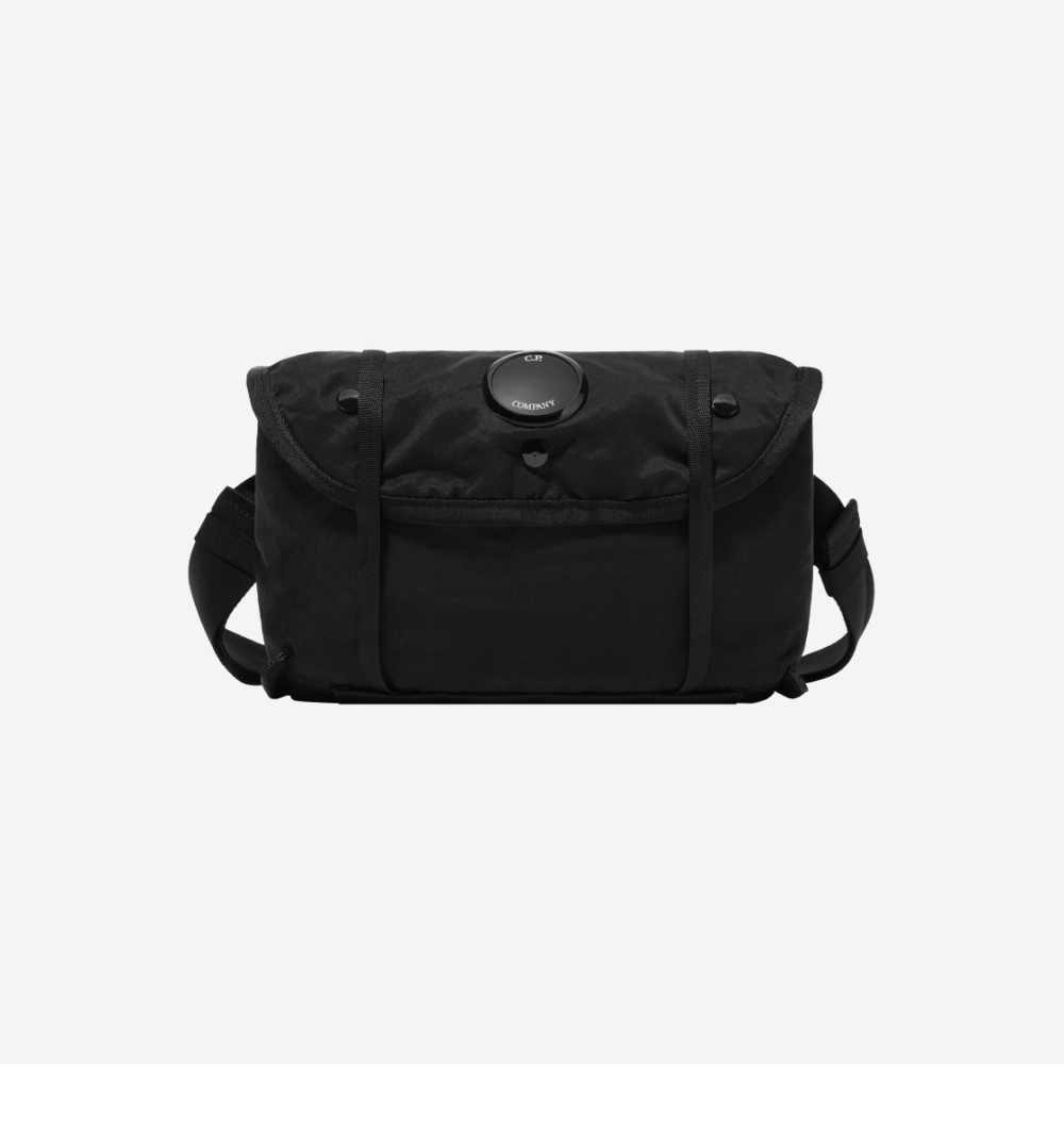 C.P. 컴퍼니 나일론 B 렌즈 웨이스트밴드 팩 블랙 - 24FW | C.P. Company | KREAM C.P. Company Nylon B Lens Waistband Pack Black - 24FW