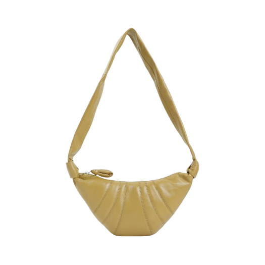 Lemaire Small Croissant Bag Soft Nappa Leather Ochre Khaki