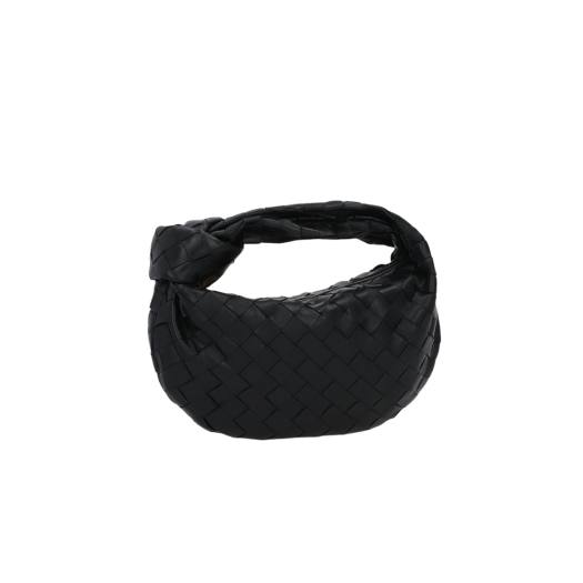 651876VCPP58425 Bottega Veneta Mini Leather Jodie Black Gold