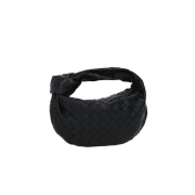 Bottega Veneta Mini Leather Jodie Black Gold