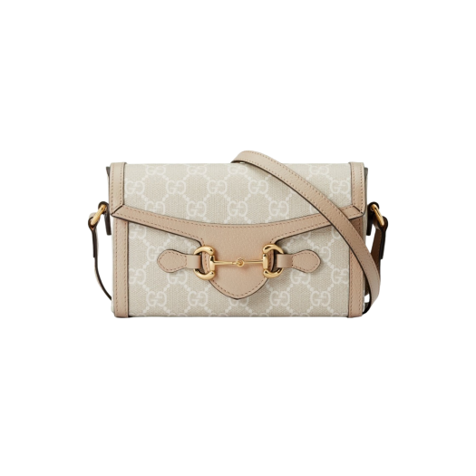 Gucci Horsebit 1955 Mini Bag Beige White
