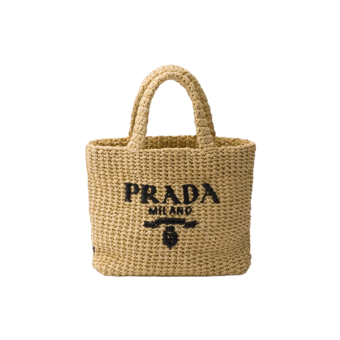 프라다 스몰 크로쉐 토트백 내츄럴