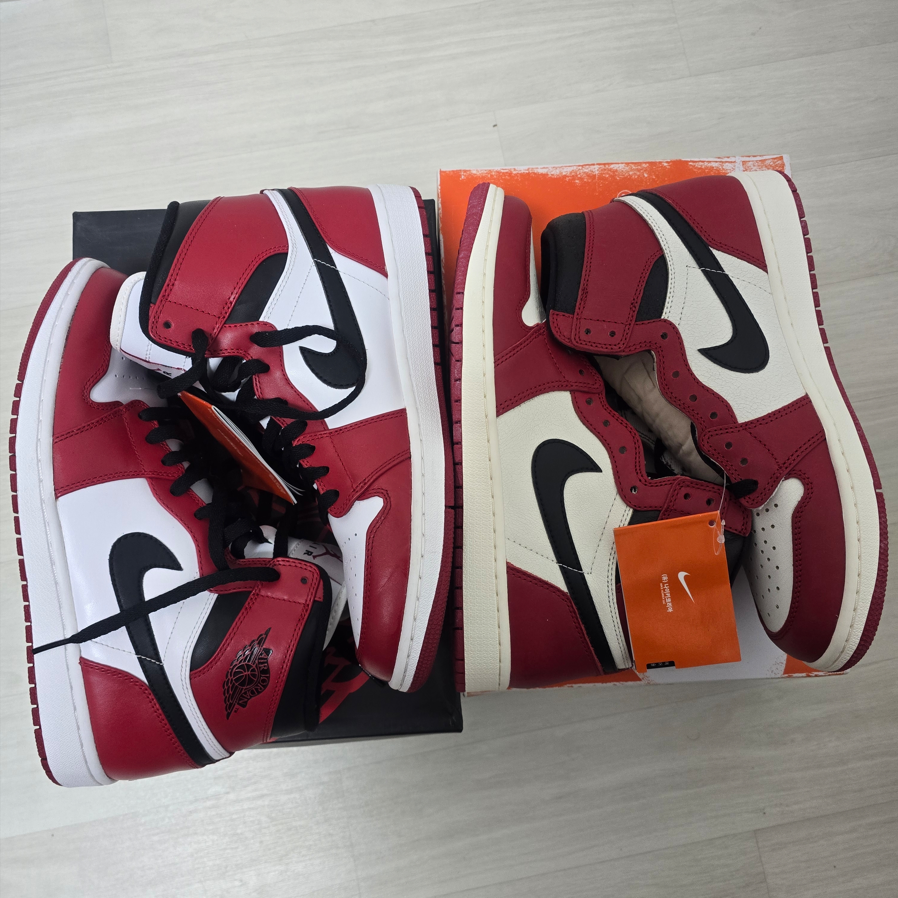 Jordan 1 Retro Chicago 2013, Jordan 1 Retro High OG Chicago 2022 착용 스타일
