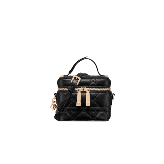 Dior Lady Micro Vanity Case Black Cannage Lambskin