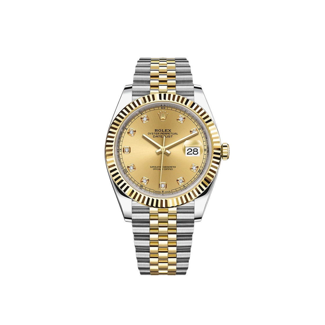 126333 Rolex Datejust 41mm 126333 Champagne Diamond-Set Jubilee - 대표 이미지 #1