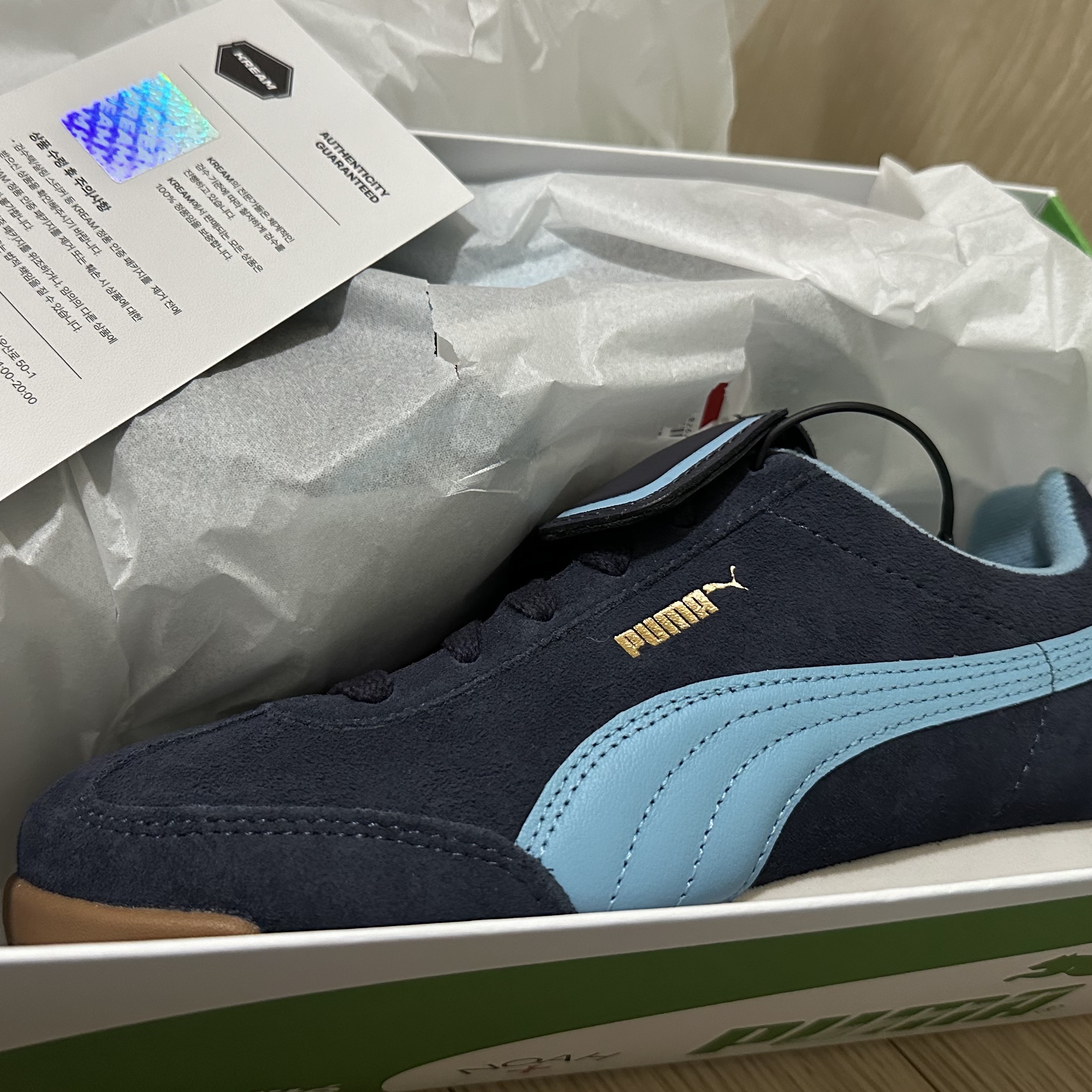 Puma x Noah Arizona New Navy Dusty Aqua 착용 스타일 - 2