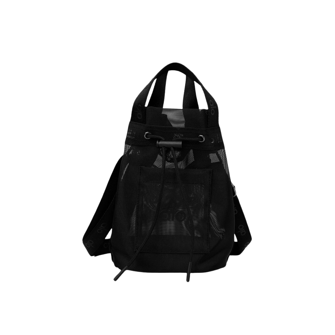 알로 요가 시어 크로스 바디 버킷백 블랙(Alo Yoga Sheer Cross Body Bucket Bag Black)