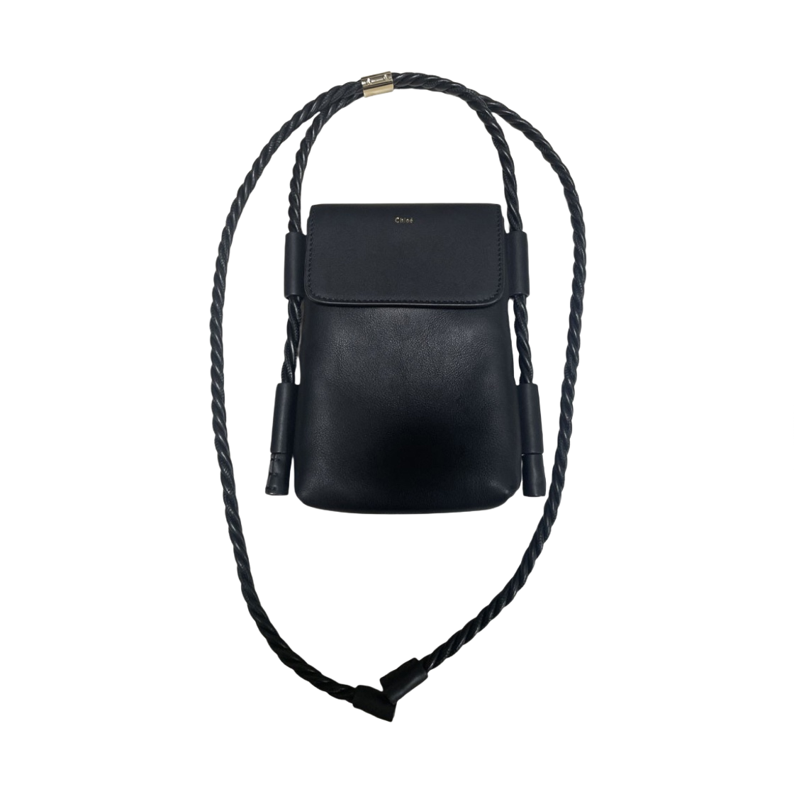 CHC22SP601G47001 Chloe Key Phone Pouch Black