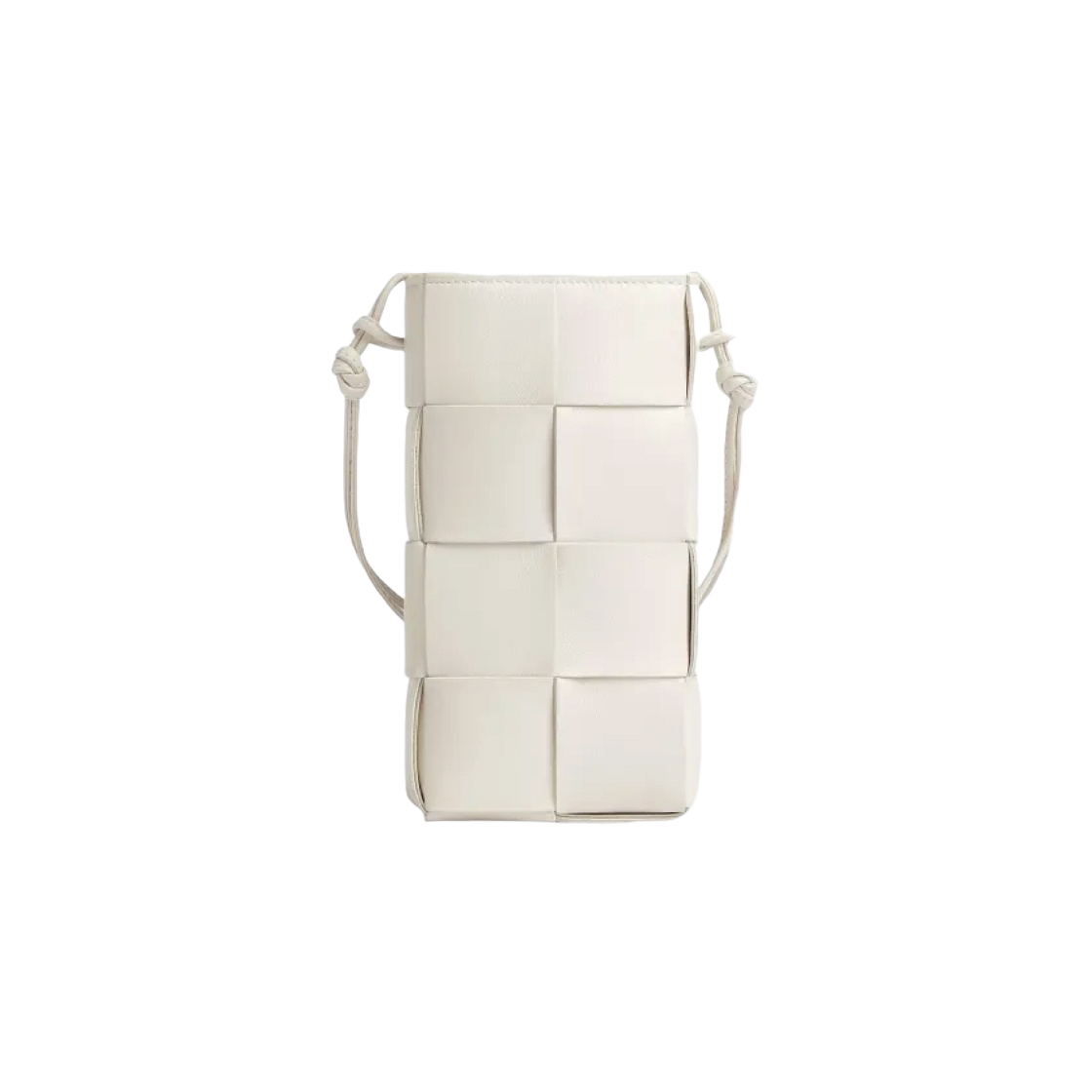 730541VCQC49143 Bottega Veneta Mini Cassette Crossbody Bag Chalk