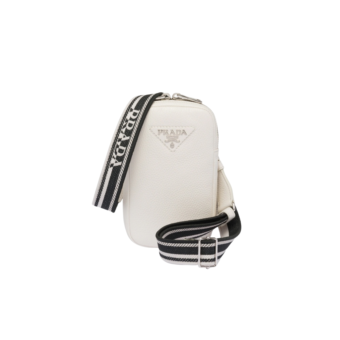 1BP027-2DKV-F0009 Prada Leather Mini Bag White