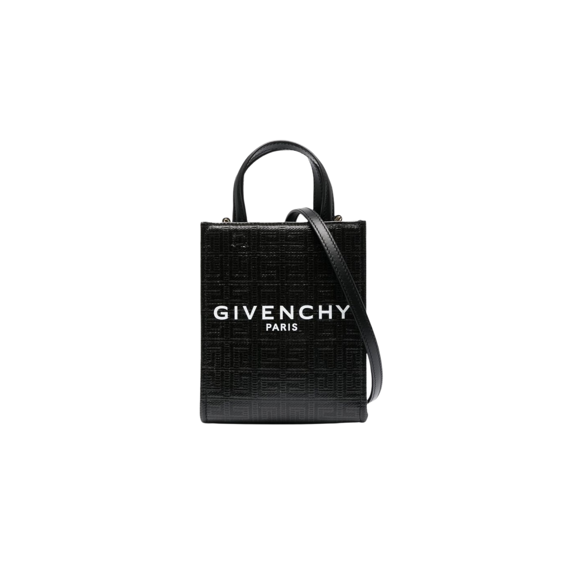 지방시 4G 코티드 캔버스 미니 G 토트 버티컬 쇼핑백 블랙(Givenchy Mini G Tote Vertical Shopping Bag in 4G Coated Canvas Black) - 1