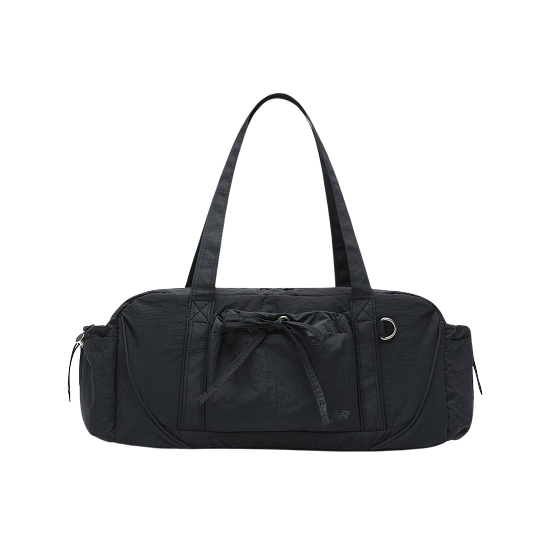 [NEWBALANCE] グロッシーリボンダッフルバッグ White Qoo10] new balance Glossy Ribbon Duffel