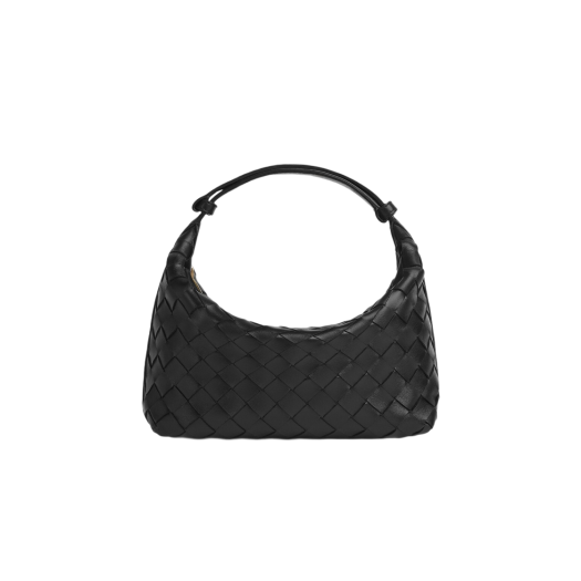 754443VCPPF8425/754443V3IV18425 Bottega Veneta Mini Wallace Black