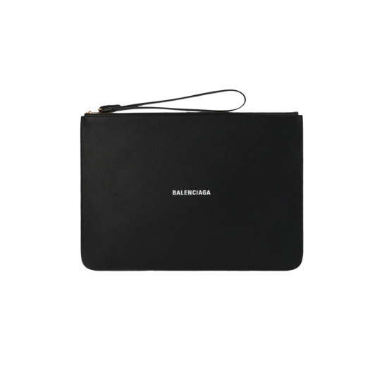 Balenciaga Calfskin Cash Pouch Black