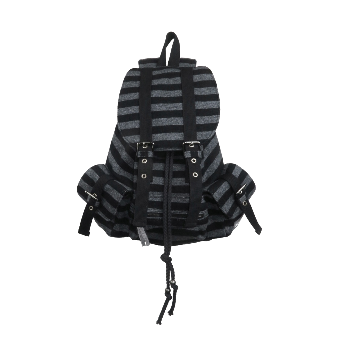 파히섬 울 스트라이프 백팩 블랙(Pahisum Wool Stripe Backpack Black)