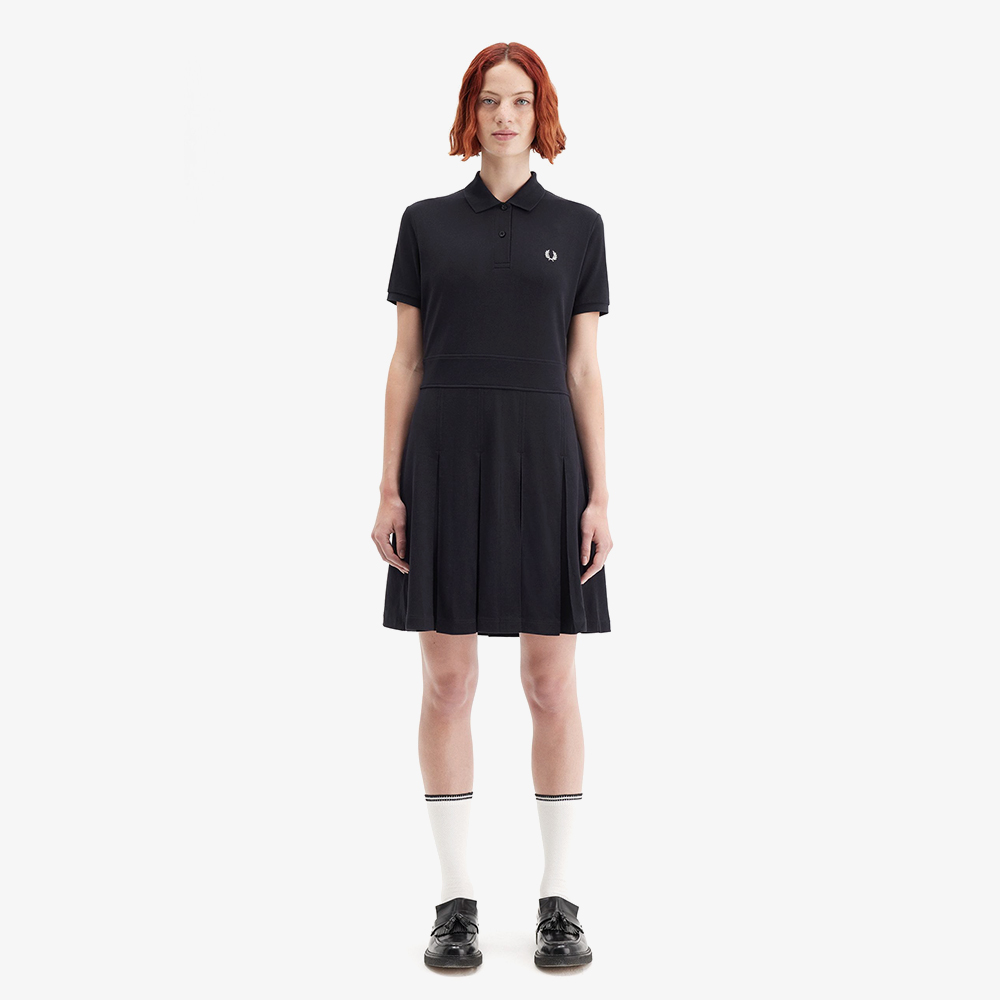 프레드페리 우먼즈 플리츠 테니스 드레스 블랙(Fred Perry Womens Pleated Tennis Dress Black) - 2