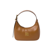 Miu Miu Leather Hobo Bag Caramel