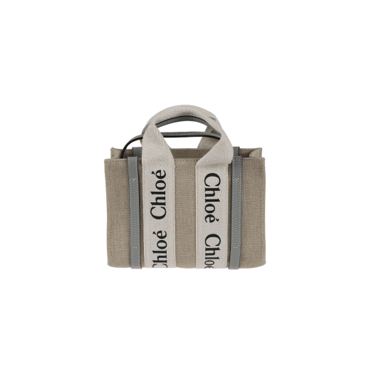 Chloe Woody Mini Tote Bag Divine Grey