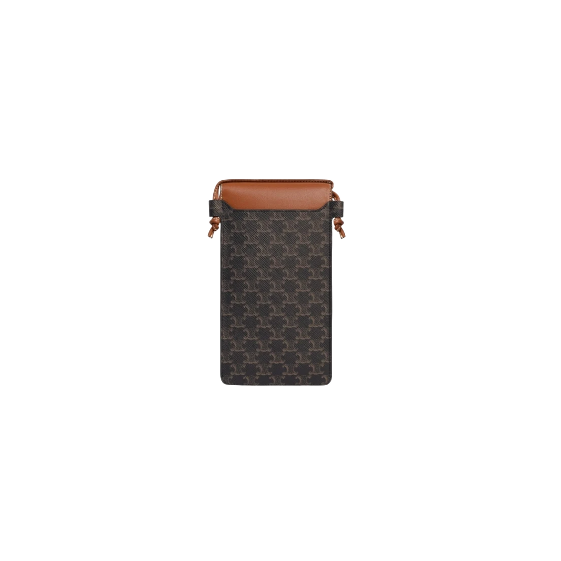셀린느 트리옹프 캔버스 & 램스킨 플랩 폰 파우치 탄 | Celine | KREAM Celine Phone Pouch with Flap in Triomphe Canvas and... 