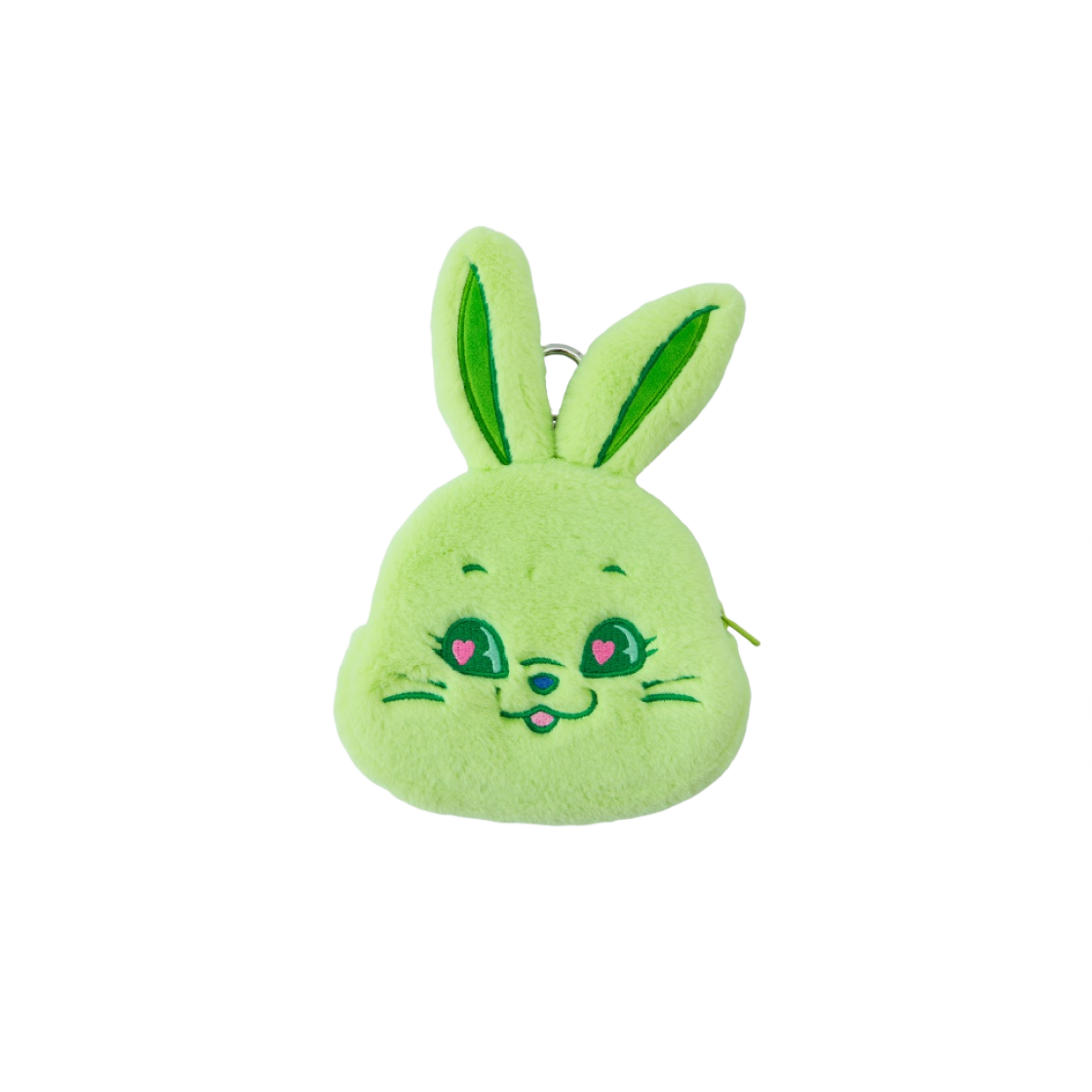 뉴진스 토끼 플러시 얼굴 파우치 그린(NewJeans Tokki Plush Pouch Green)