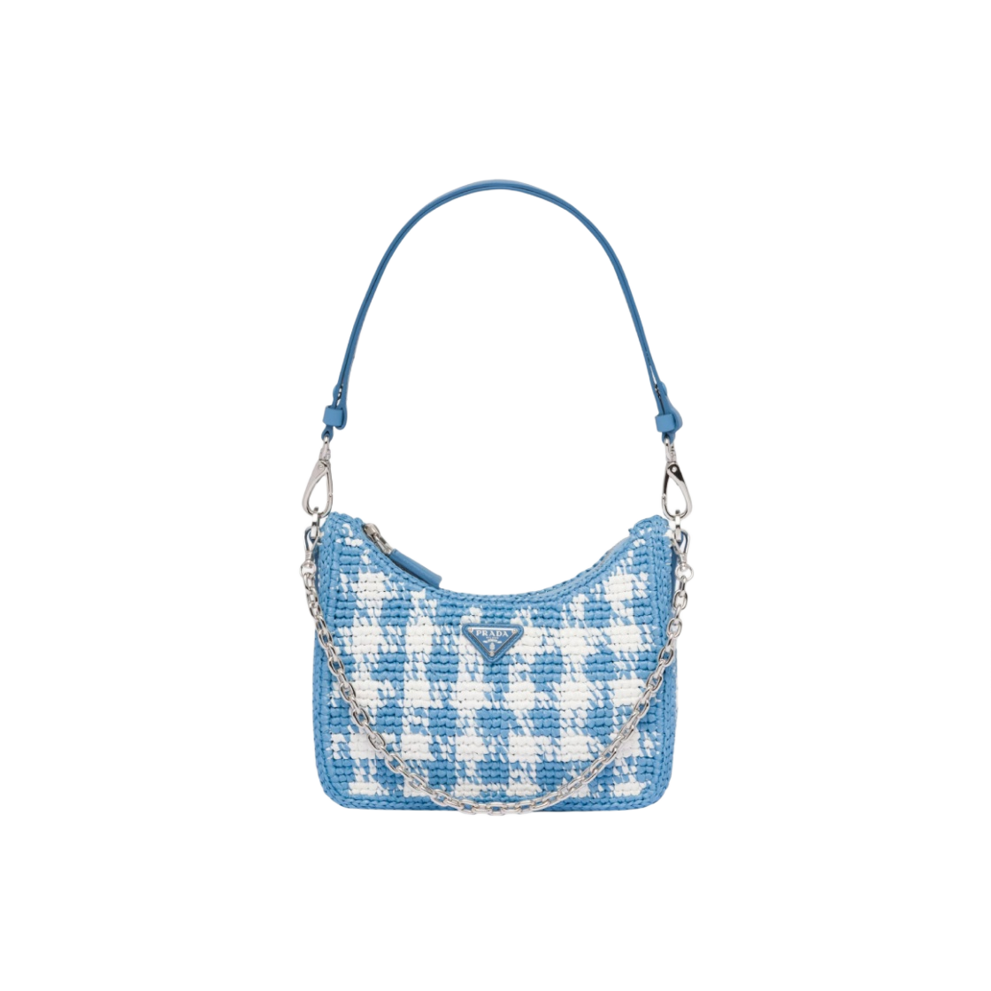 프라다 리에디션 크로쉐 미니백 라이트 블루(Prada Re-Edition Crochet Mini Bag Light Blue) - 1