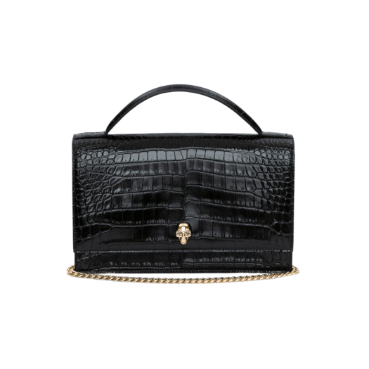 Alexander McQueen Top Handle Skull Bag Black