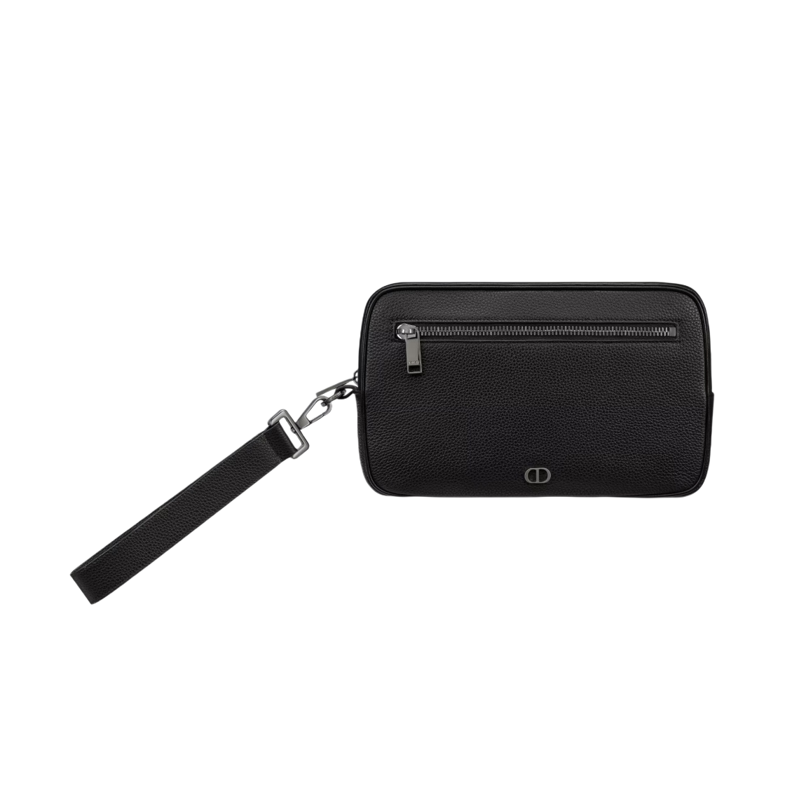 디올 토일레트리 백 블랙 그레인드 카프스킨 CD 아이콘 시그니쳐(Dior Toiletry Bag Black Grained Calfskin CD Icon Signature) - 1