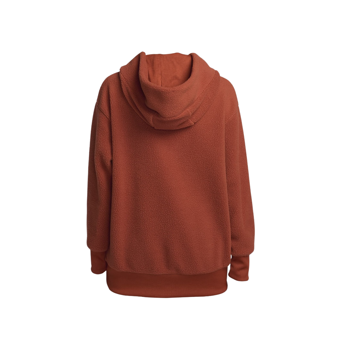 DQ6841-832 (W) Nike NSW Plush Pullover Hoodie Rugged Orange - Asia - #2