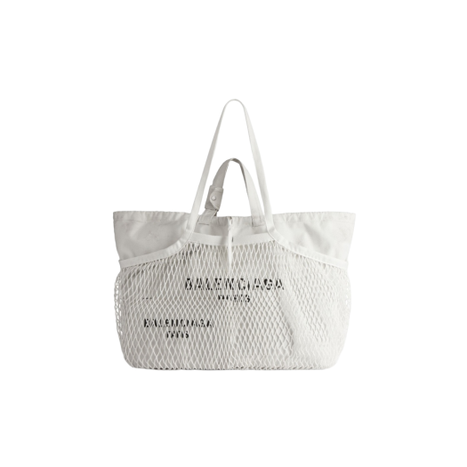 Balenciaga 24/7 Large Tote Bag Dirty Effect White