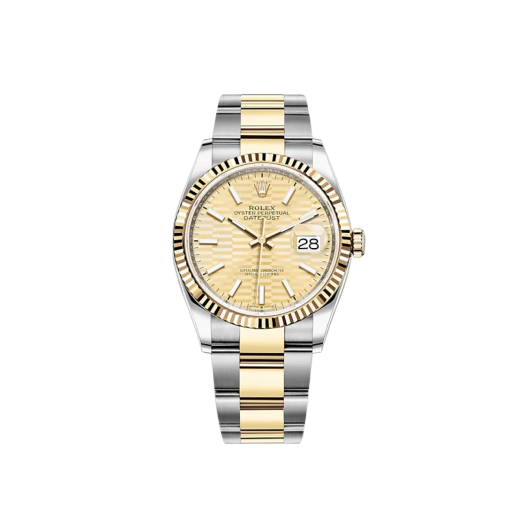 Rolex Datejust 36mm 126233 Fluted Motif Golden Oyster