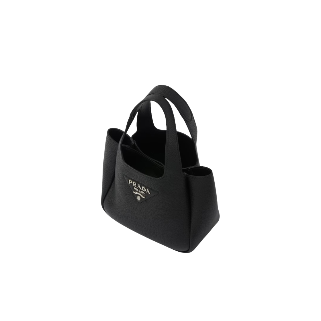 프라다 레더 핸드백 블랙(Prada Leather Handbag Black) - 2