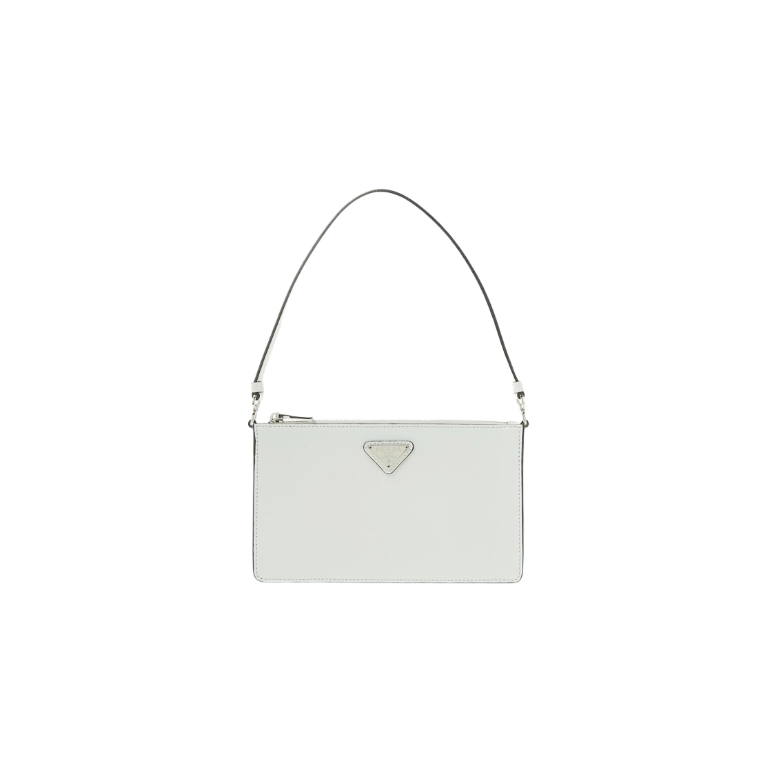 1BC155-ZO6-F0009 Prada Brushed Leather Mini Bag White