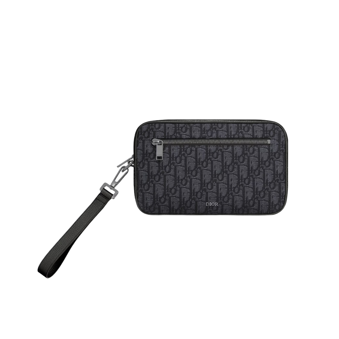 디올 토일레트리 백 블랙 디올 오블리크 자카드(Dior Toiletry Bag Black Dior Oblique Jacquard) - 1