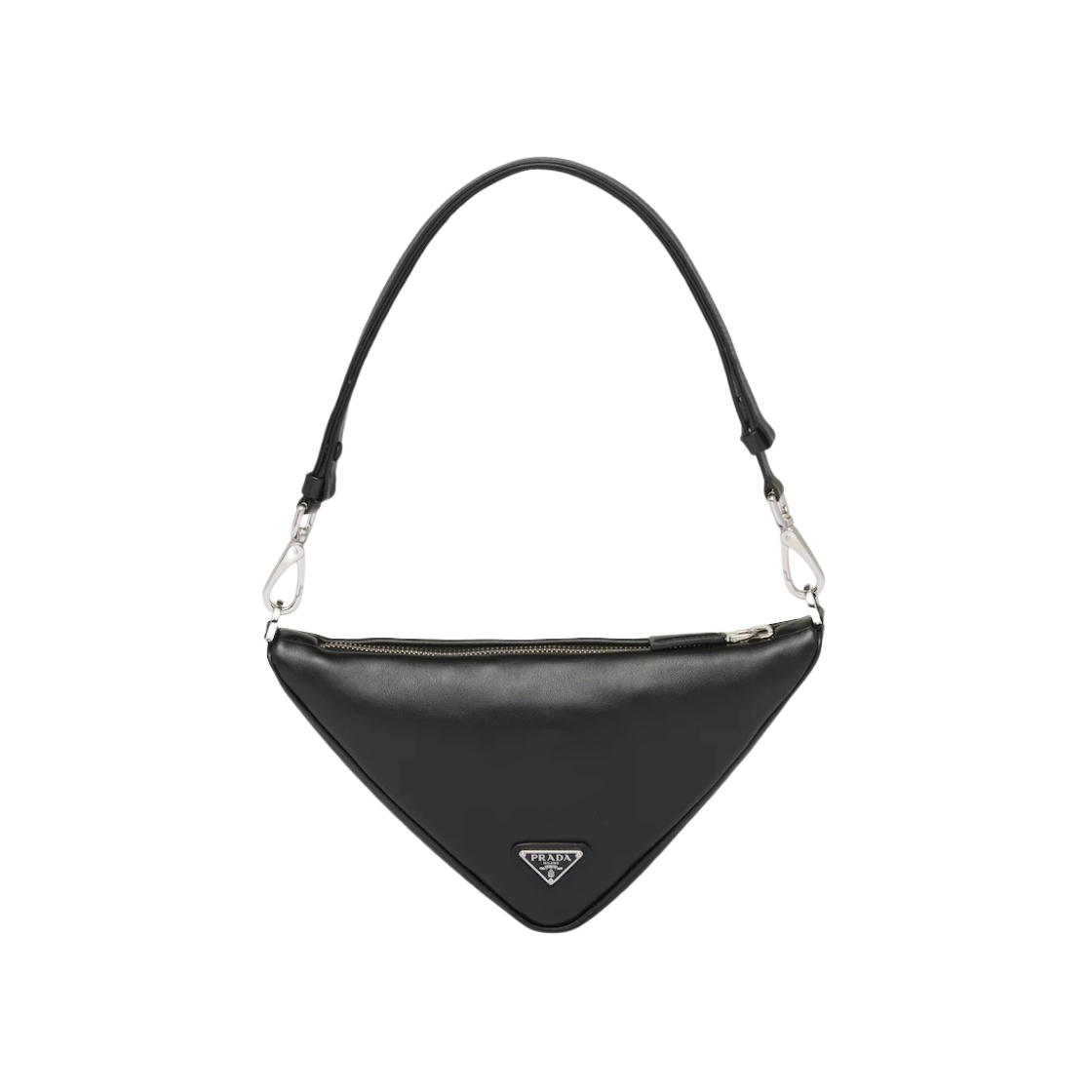 프라다 트라이앵글 레더 미니백 블랙(Prada Triangle Leather Mini Bag Black) - 2