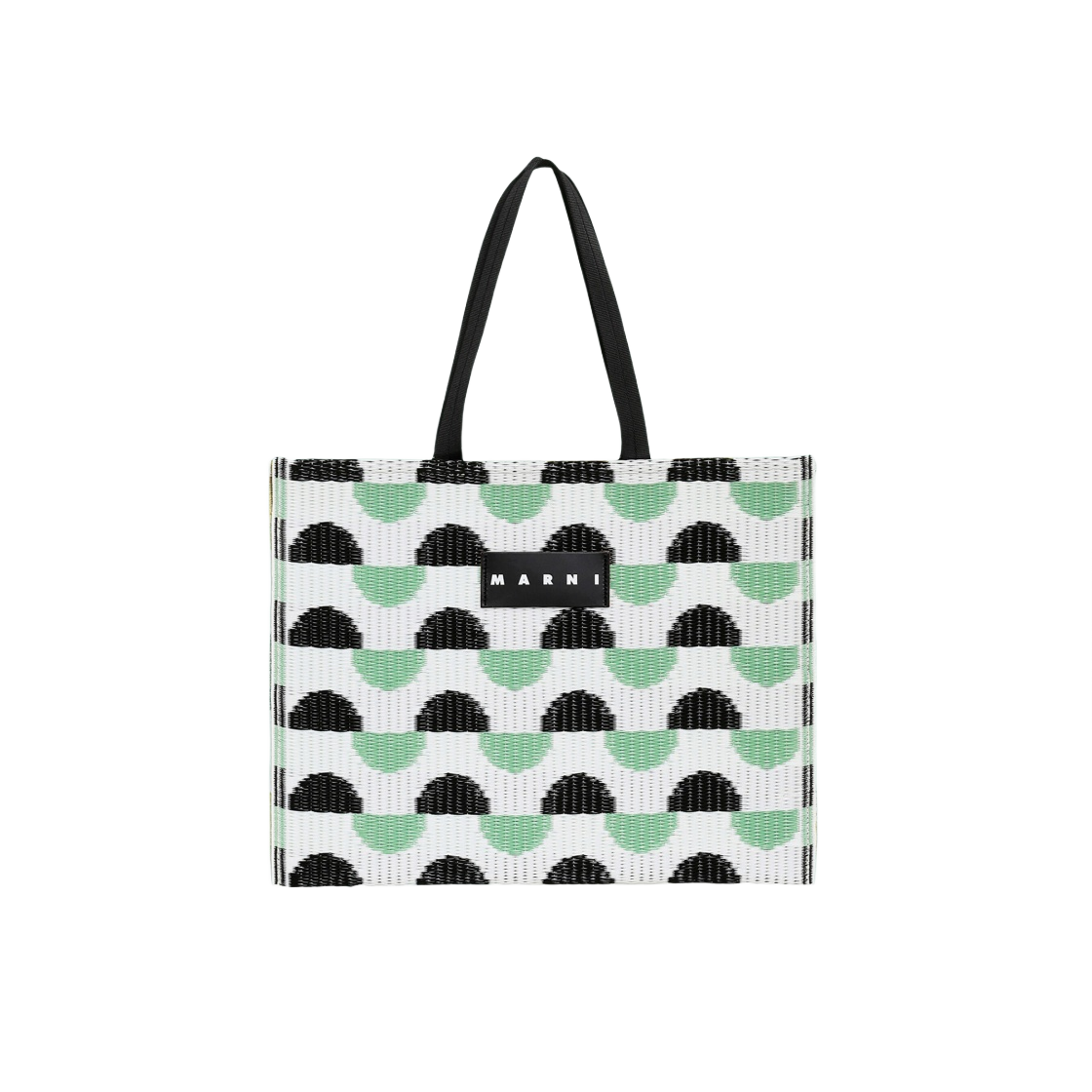 마르니 마켓 타타미 토트백 허브 문(Marni Market Tatami Tote Bag Herb Moon) - 1
