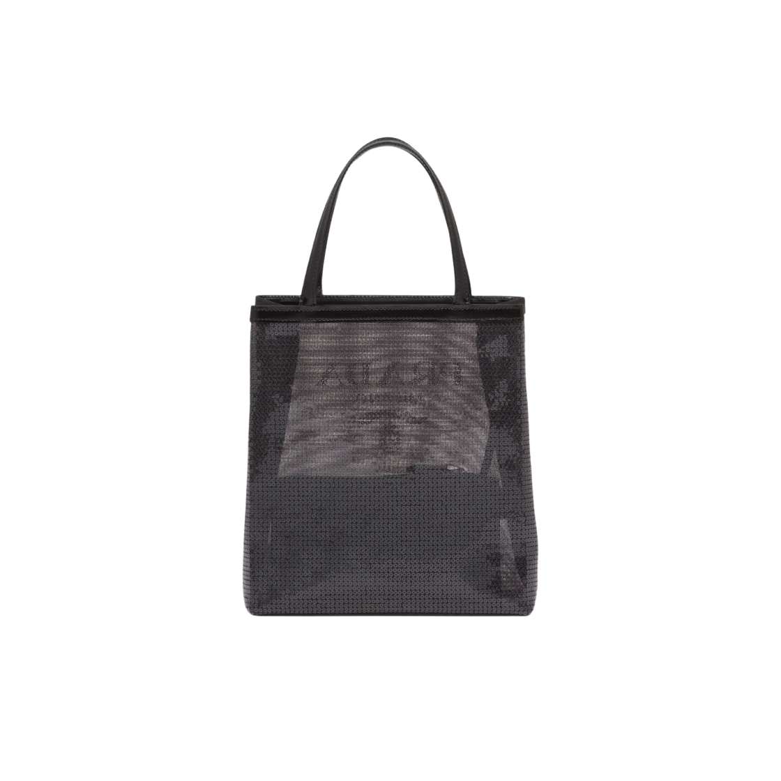 프라다 스몰 세퀸 메쉬 토트백 블랙(Prada Small Sequined Mesh Tote Bag Black) - 3