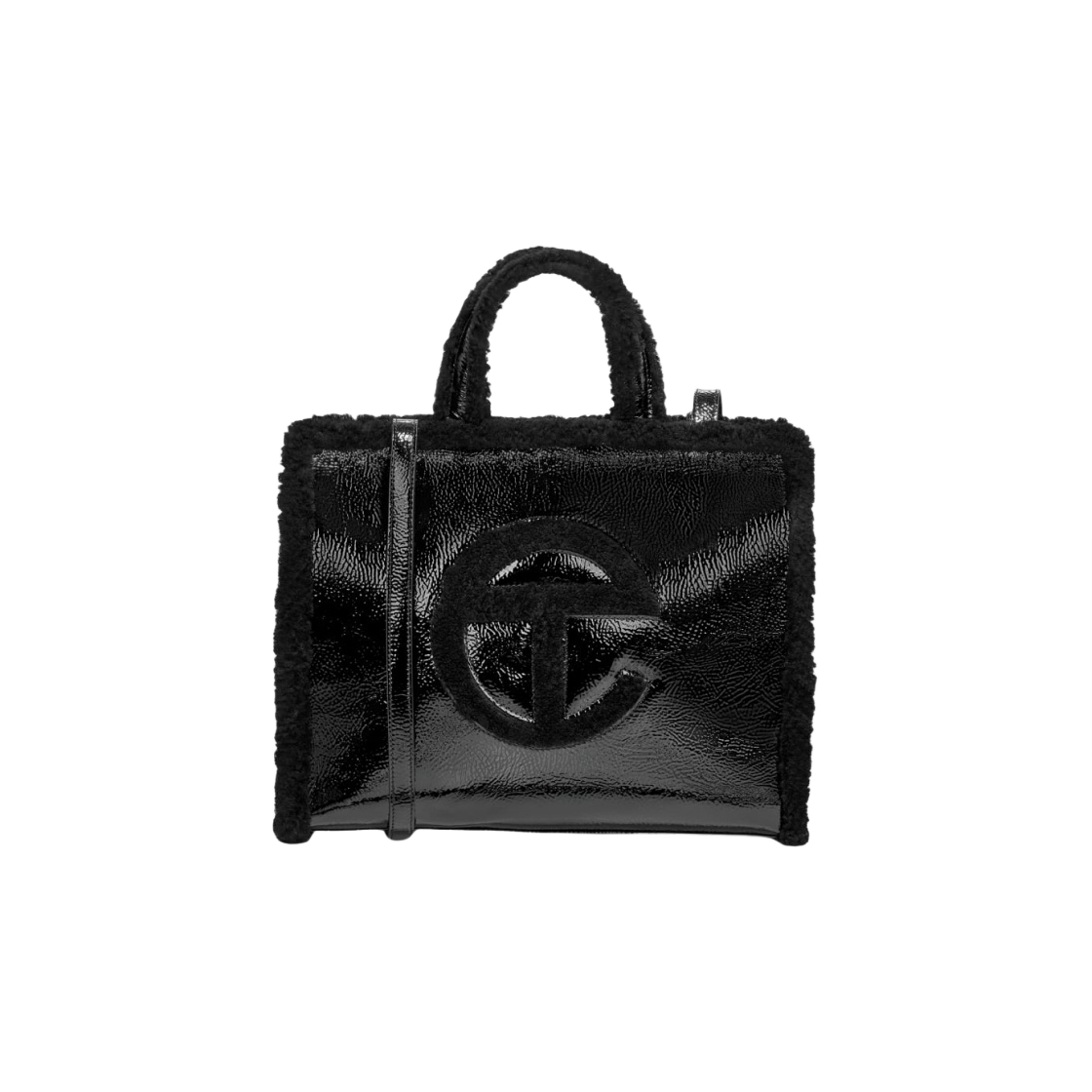 텔파 x 어그 미디움 쇼핑백 크링클 블랙(Telfar x UGG Medium Shopper Crinkle Black) - 1