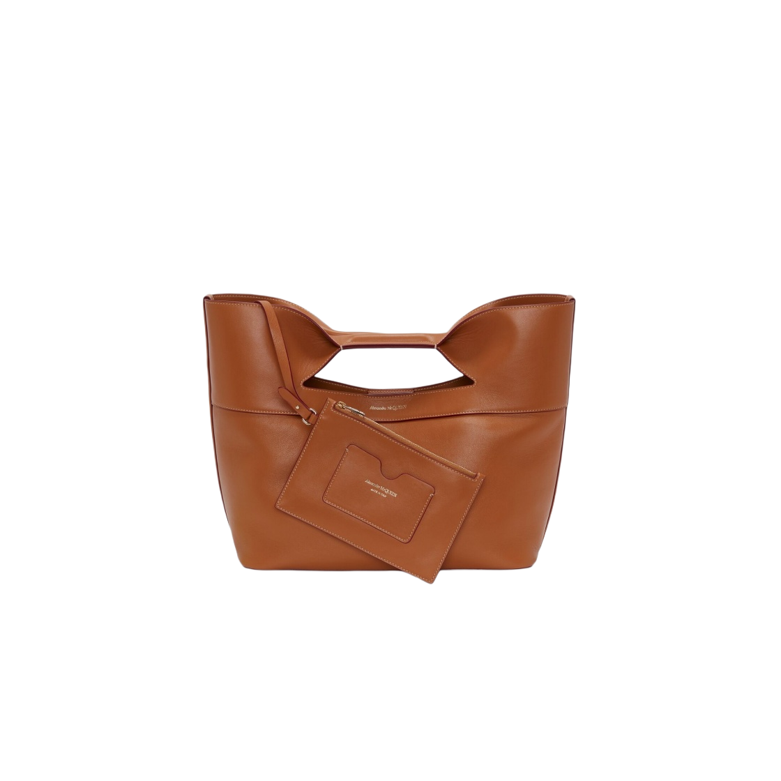 7095661BLCA2002 Alexander McQueen The Bow Small Bag Tan - #3